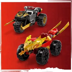 LEGO NINJAGO KAI I RAS W POJEDYNKU SAMOCHÓD MOTOCYKL FIGURKI 103 EL. 71789