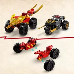 LEGO NINJAGO KAI I RAS W POJEDYNKU SAMOCHÓD MOTOCYKL FIGURKI 103 EL. 71789