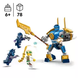 LEGO NINJAGO ZESTAW BITEWNY Z MECHEM JAYA FIGURKI 78 ELEMENTÓW 71805