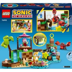 LEGO SONIC THE HEDGEHOG WYSPA DLA ZWIERZĄT AMY TAILS PLAŻA KRAB 76992