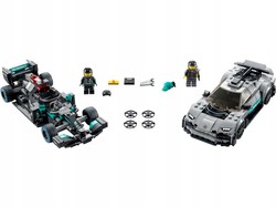 LEGO SPEED CHAMPIONS SAMOCHÓD MERCEDES AMG 2 AUTA FIGURKI 564 EL. 76909