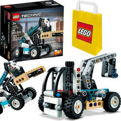 LEGO TECHNIC 2W1 ŁADOWARKA TELESKOPOWA DŹWIG SAMOCHÓD POMOCY DROGOWEJ 42133