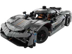 LEGO TECHNIC HIPERSAMOCHÓD KOENIGSEGG SPORTOWY WYŚCIGOWY SZARY 801EL. 42173