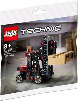 LEGO TECHNIC WÓZEK WIDŁOWY Z PALETĄ MAGAZYNOWY KLOCKI 30655 PODNOŚNIK