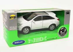 LEXUS RX 450h BIAŁY METALOWY MODEL SAMOCHODZIK KOLEKCJONERSKI POJAZD WELLY