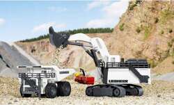 LIEBHERR R9800 MINING-BAGGER METALOWA KOPARKA 1:87 SIKU