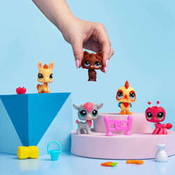 LITTLEST PET SHOP FIGURKI ZWIERZĄTKA FARMA NA WSI 5 FIGUREK AKCESORIA