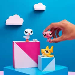 LITTLEST PET SHOP FIGURKI ZWIERZĄTKA MORSKIE Z WYSPY 3w1 REKIN MEWA WYDRA 