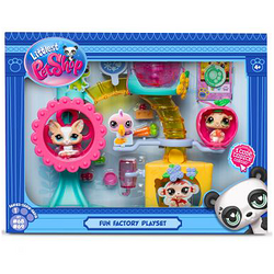 LITTLEST PET SHOP ZESTAW FIGUREK FABRYKA ZABAWY FIGURKI ZWIERZAKI AKCESORIA