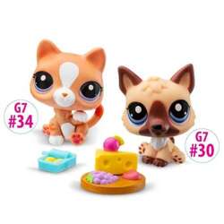 LITTLEST PET SHOP ZESTAW FIGUREK PIESEK KOTEK FIGURKI ZWIERZAKI AKCESORIA