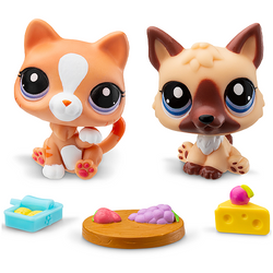 LITTLEST PET SHOP ZESTAW FIGUREK PIESEK KOTEK FIGURKI ZWIERZAKI AKCESORIA