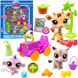 LITTLEST PET SHOP ZESTAW FIGUREK SAFARI FIGURKI ZWIERZAKI AKCESORIA