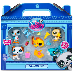 LITTLEST PET SHOP ZESTAW PLAŻA FIGURKI ZWIERZĄTKA 5 FIGUREK AKCESORIA