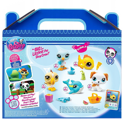 LITTLEST PET SHOP ZESTAW PLAŻA FIGURKI ZWIERZĄTKA 5 FIGUREK AKCESORIA