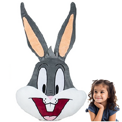 LOONEY TUNES PODUSZKA MASKOTKA PLUSZAK PRZYTULANKA KRÓLIK BUGS 30 cm