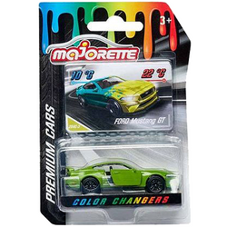 MAJORETTE FORD MUSTANG GT PREMIUM CARS AUTKO METALOWE ZMIENIA KOLOR 1:64