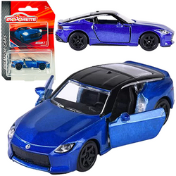 MAJORETTE NISSAN Z PREMIUM CARS SAMOCHODZIK METALOWY RESORAK NIEBIESKI