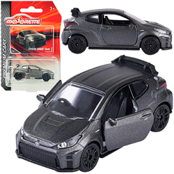 MAJORETTE TOYOTA GRMN YARIS PREMIUM CARS SAMOCHODZIK METALOWY RESORAK SZARY