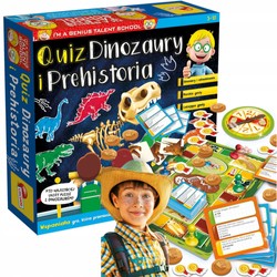 MAŁY GENIUSZ QUIZ DINOZAURY I PREHISTORIA GRA EDUKACYJNA LISCIANI