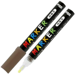 MARKER AKRYLOWY ARTYSTYCZNY DEKOARYCJNY OZDOBNY 1-2mm BRĄZOWY IRON BROWN