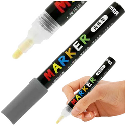 MARKER AKRYLOWY ARTYSTYCZNY DEKOARYCJNY OZDOBNY 1-2mm CIEMNOSZARY DARK GREY