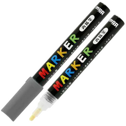 MARKER AKRYLOWY ARTYSTYCZNY DEKOARYCJNY OZDOBNY 1-2mm CIEMNOSZARY DARK GREY