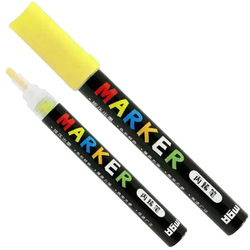 MARKER AKRYLOWY ARTYSTYCZNY DEKOARYCJNY OZDOBNY 1-2mm ŻÓŁTY NEONOWY