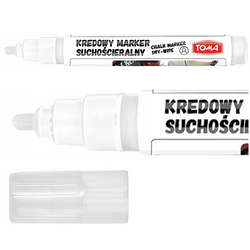 MARKER KREDOWY SUCHOŚCIERALNY OKRĄGŁY 4.5mm DO POTYKACZY BIAŁY