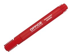 MARKER PERMANENTNY OFFICE PRODUCTS CZERWONY WODOODPORNY 12 sztuk OKRĄGŁY