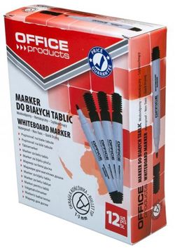 MARKER SUCHOŚCIERALNY OFFICE PRODUCTS CZARNY DO BIAŁYCH TABLIC OKRĄGŁY