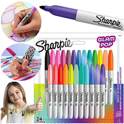 MARKERY SHARPIE GLAM POP PERMAMENTNE PISAKI MAZAKI 24 INTENSYWNE KOLORY