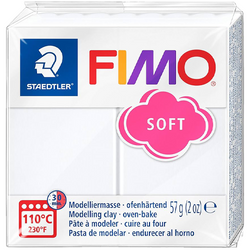 MASA PLASTYCZNA TERMOUTWARDZALNA FIMO SOFT BIAŁA 57g STAEDTLER 