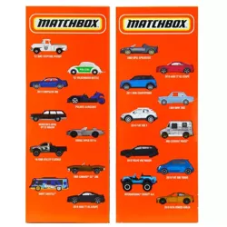 MATCHBOX 20-PAK SAMOCHODZIKI METALOWE KOLEKCJONERSKIE MATTEL AUTKO RESORAK