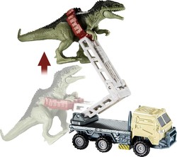 MATCHBOX JURASSIC WORLD CIĘŻARÓWKA GIGANTOZAUR DINOZAUR PARK JURAJSKI