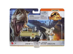 MATCHBOX JURASSIC WORLD TRANSPORTER VELOCIRAPTOR DINOZAUR PARK JURAJSKI