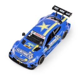 MERCEDES AMG C 63 DTM NIEBIESKI SAMOCHÓD MODEL METALOWY POJAZD NAPĘD 1:43