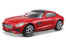 MERCEDES AMG GT CZERWONY SAMOCHÓD METALOWY AUTO MODEL POJAZD BBURAGO 1:43