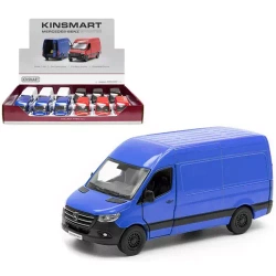 MERCEDES-BENZ SPRINTER NIEBIESKI MODEL KOLEKCJONERSKI BUS 1:48 KINSMART