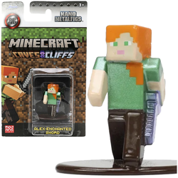 MINECRAFT FIGURKA KOLEKCJONERSKA METALOWA ALEX-ENCHANTED SWORD