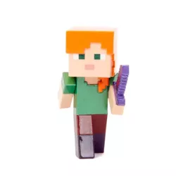 MINECRAFT METALOWA FIGURKA KOLEKCJONERSKA 6,5 cm - ALEX Z MIECZEM