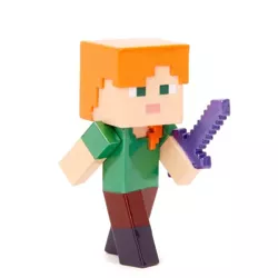 MINECRAFT METALOWA FIGURKA KOLEKCJONERSKA 6,5 cm - ALEX Z MIECZEM