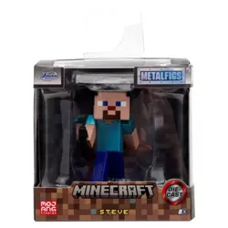 MINECRAFT METALOWA FIGURKA KOLEKCJONERSKA 6,5 cm - STEVE Z ŁUKIEM