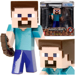 MINECRAFT METALOWA FIGURKA KOLEKCJONERSKA 6,5 cm - STEVE Z ŁUKIEM