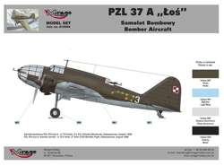 MODEL DO SKLEJANIA SAMOLOT BOMBOWY PZL-37 A ŁOŚ 1:72 MIRAGE HOBBY