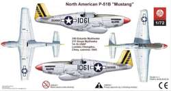 MODEL DO SKLEJANIA SAMOLOT P-51B MUSTANG 1:72 PLASTYK