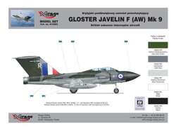 MODEL DO SKLEJANIA SAMOLOT PRZECHWYTUJĄCY GLOSTER JAVELIN 1:72 MIRAGE HOBBY