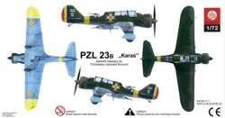 MODEL DO SKLEJANIA SAMOLOT PZL 23B KARAŚ LOTNICTWO RUMUNII 1:72 PLASTYK