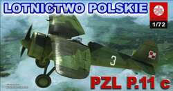 MODEL DO SKLEJANIA SAMOLOT PZL P.11 C RWD-6 2w1 1:72 PLASTYK