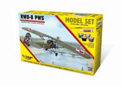 MODEL DO SKLEJANIA SAMOLOT SZKOLNO-ŁĄCZNIKOWY RWD-8 PWS 1:48 MIRAGE HOBBY