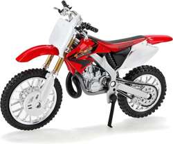 MOTOCYKL HONDA CR250R POJAZD MODEL METALOWY KOLEKCJONERSKI 1:18